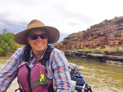 Wilderness Program Director, Jaime Overmyer on a rafting trip