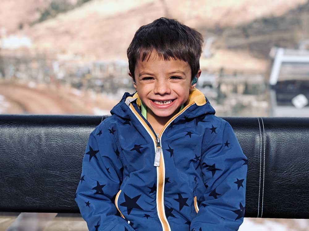 Finnegan Rudersdorf Rides a Gondola