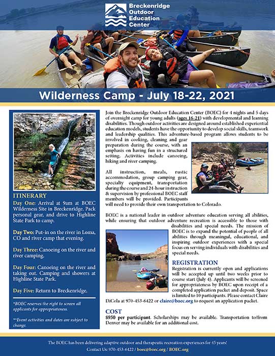 Wilderness Camp » BOEC