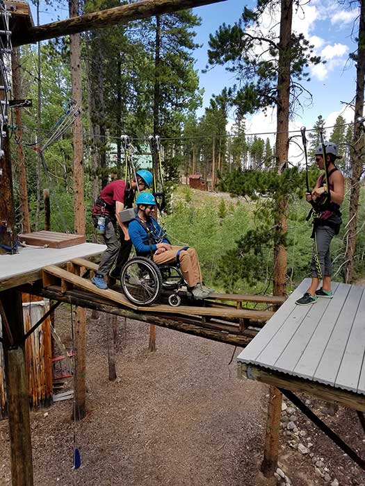 wheelchair accessible ropes course