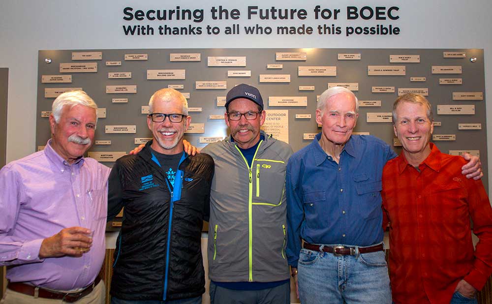 Tim Casey poses with other influential BOEC friends