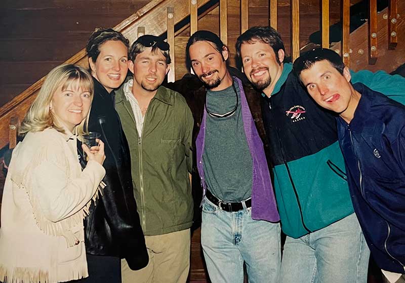 Earl and fellow BOEC staff members at a party in 1995