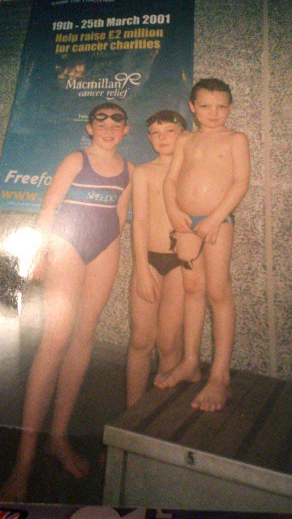 Young swimmer Ben Pritchard
