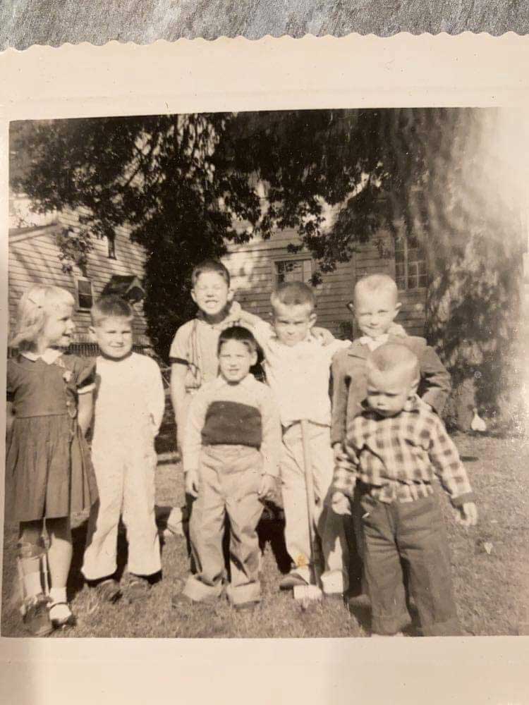 Bonnie as a child with polio