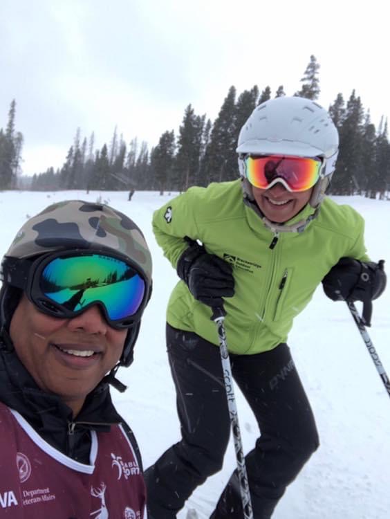 Skiing with John Register, Paralympian at Ski Spec 