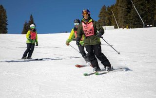 Blind skiing with Kyle Coon, Lydia North and Abbey Dobrota