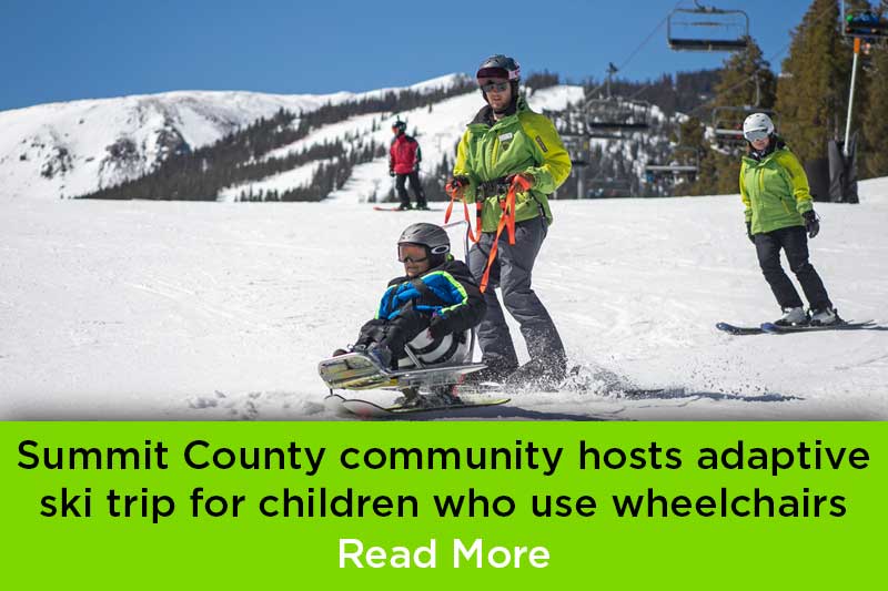 Summit County community hosts adaptive ski trip for children who use wheelchairs