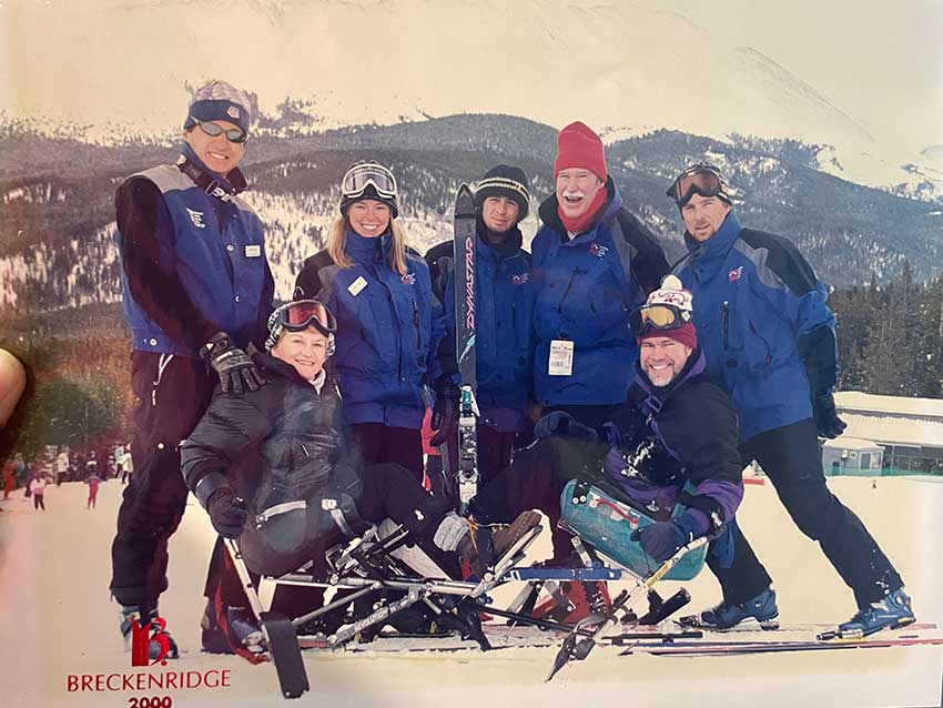 A group picture from Breckenridge Ski Resort in 2000
