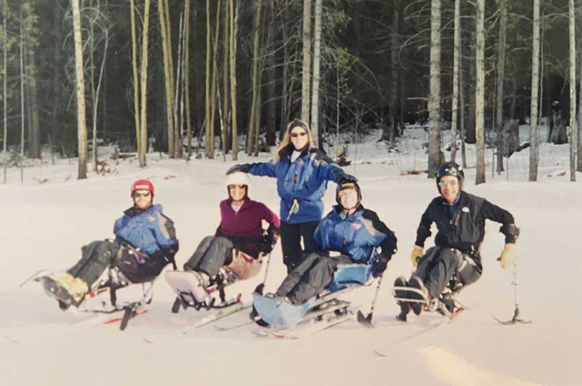 Adaptive ski intern training during the 1999-2000 Winter Internship Program