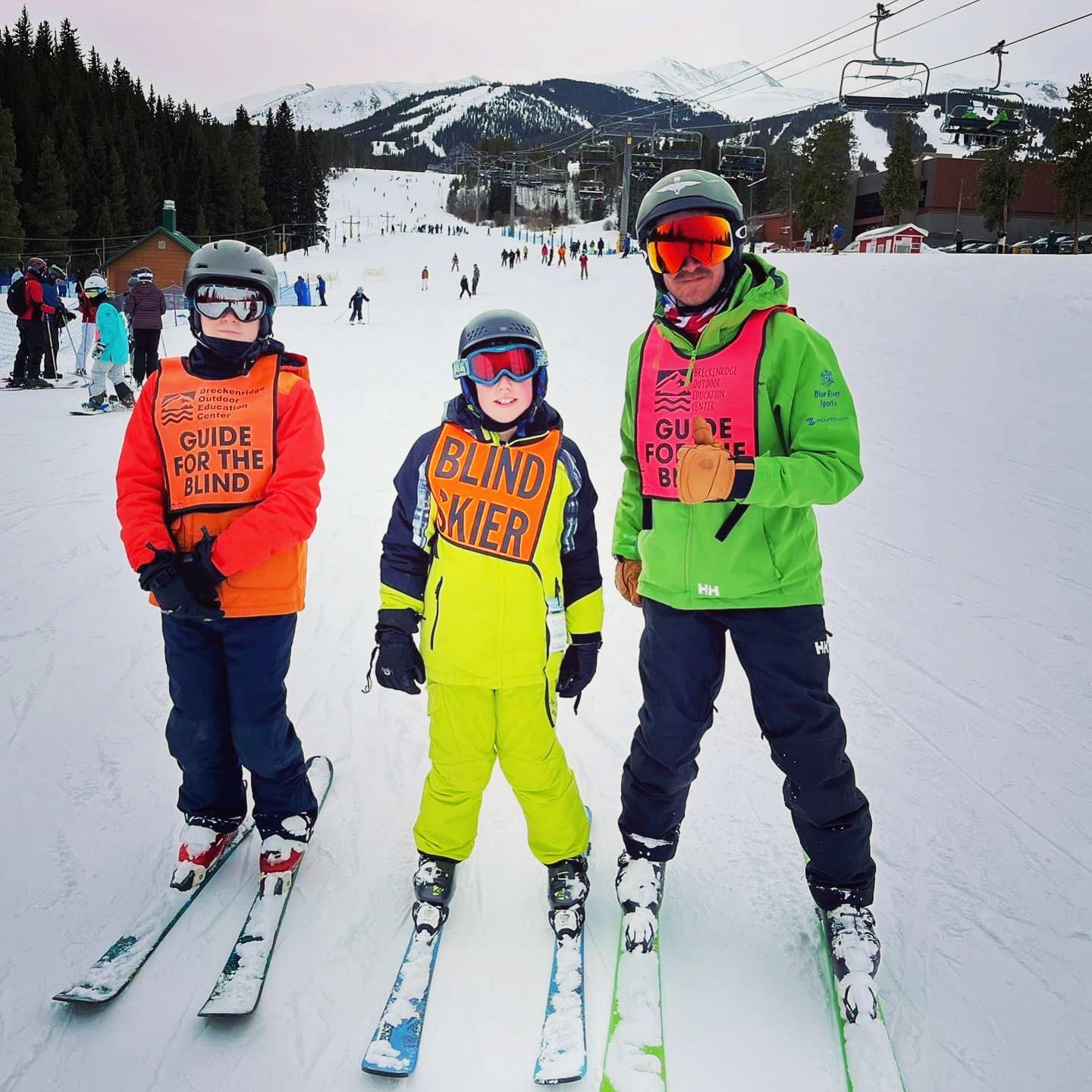 Volunteer Arran McKelvie, Logan Galloway, and Jack Finn-Kelcey