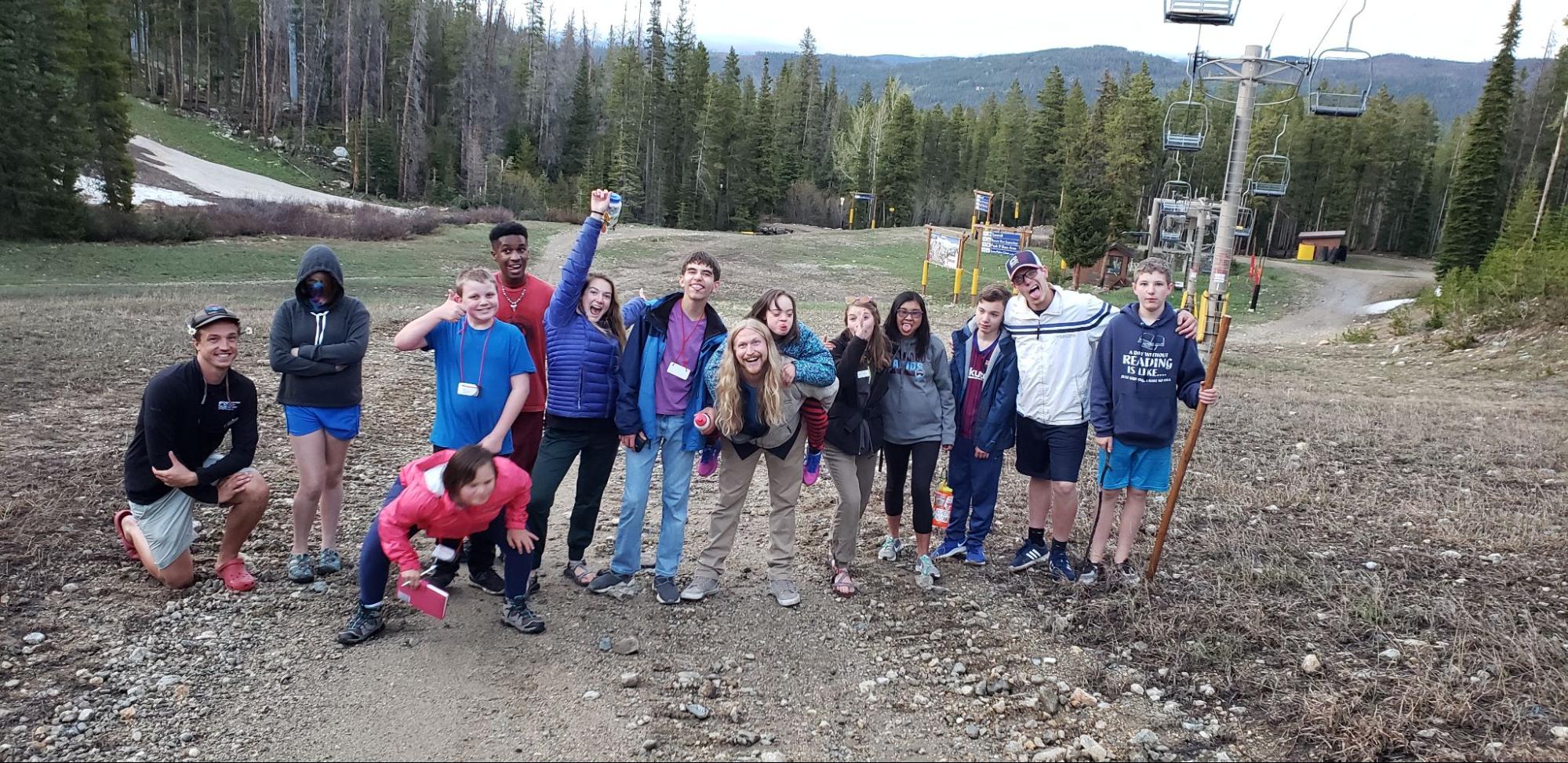 Camp Big Tree participants in Breckenridge, Colorado