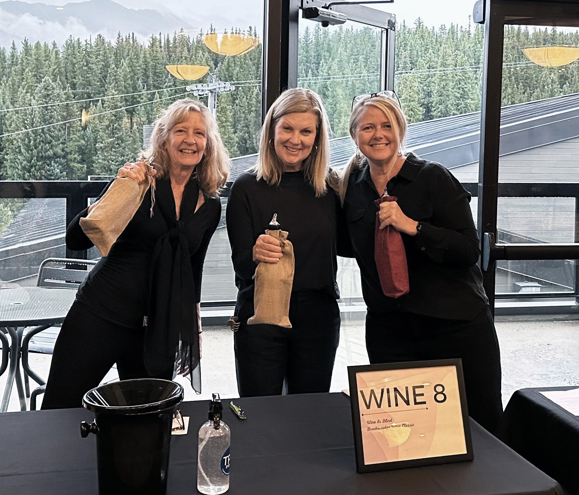 Breckenridge Wine Classic - Ellen with BOEC volunteers Diane Mikulis and Tamara Valdez