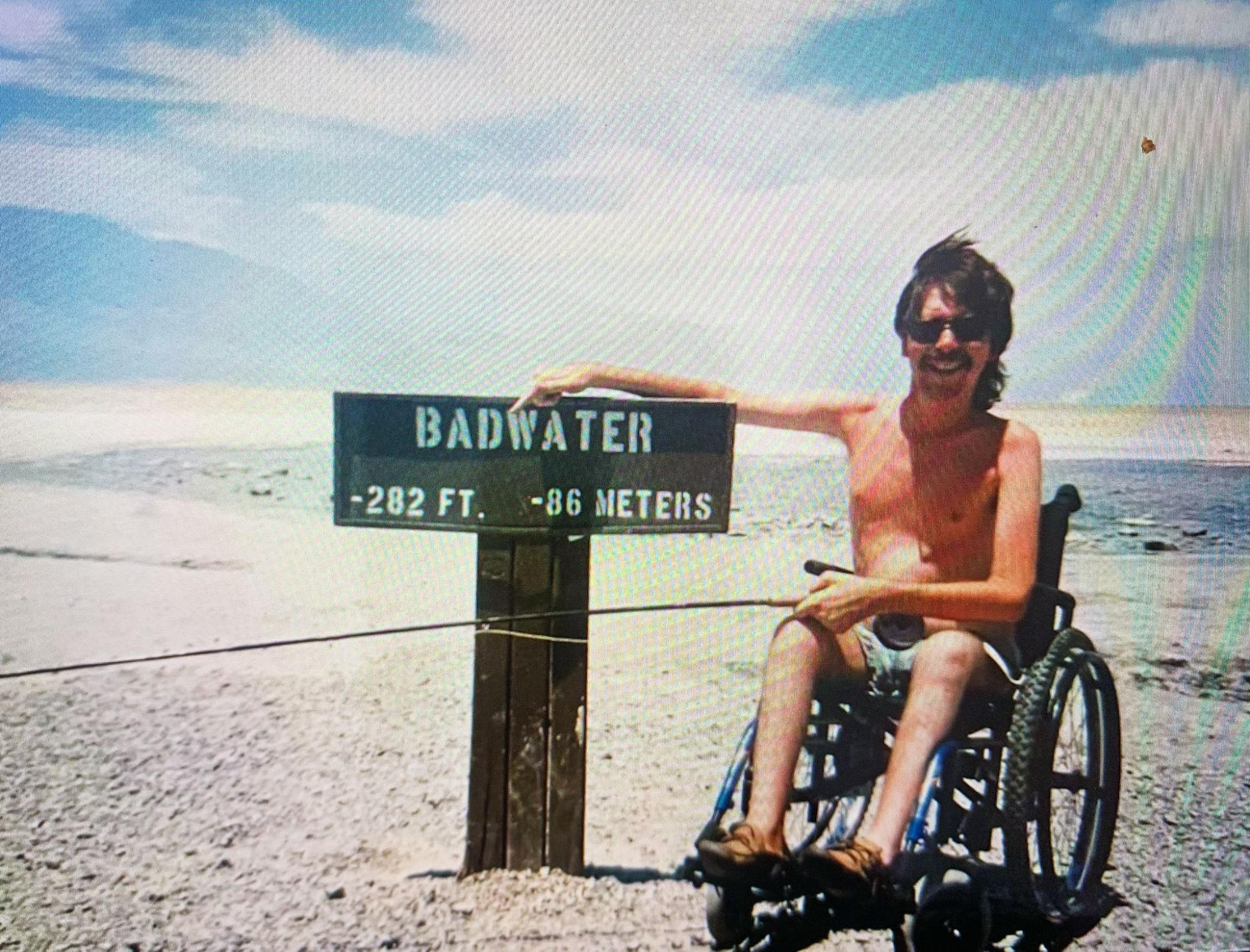 Dan at Badwater Basin in California Death Valley.