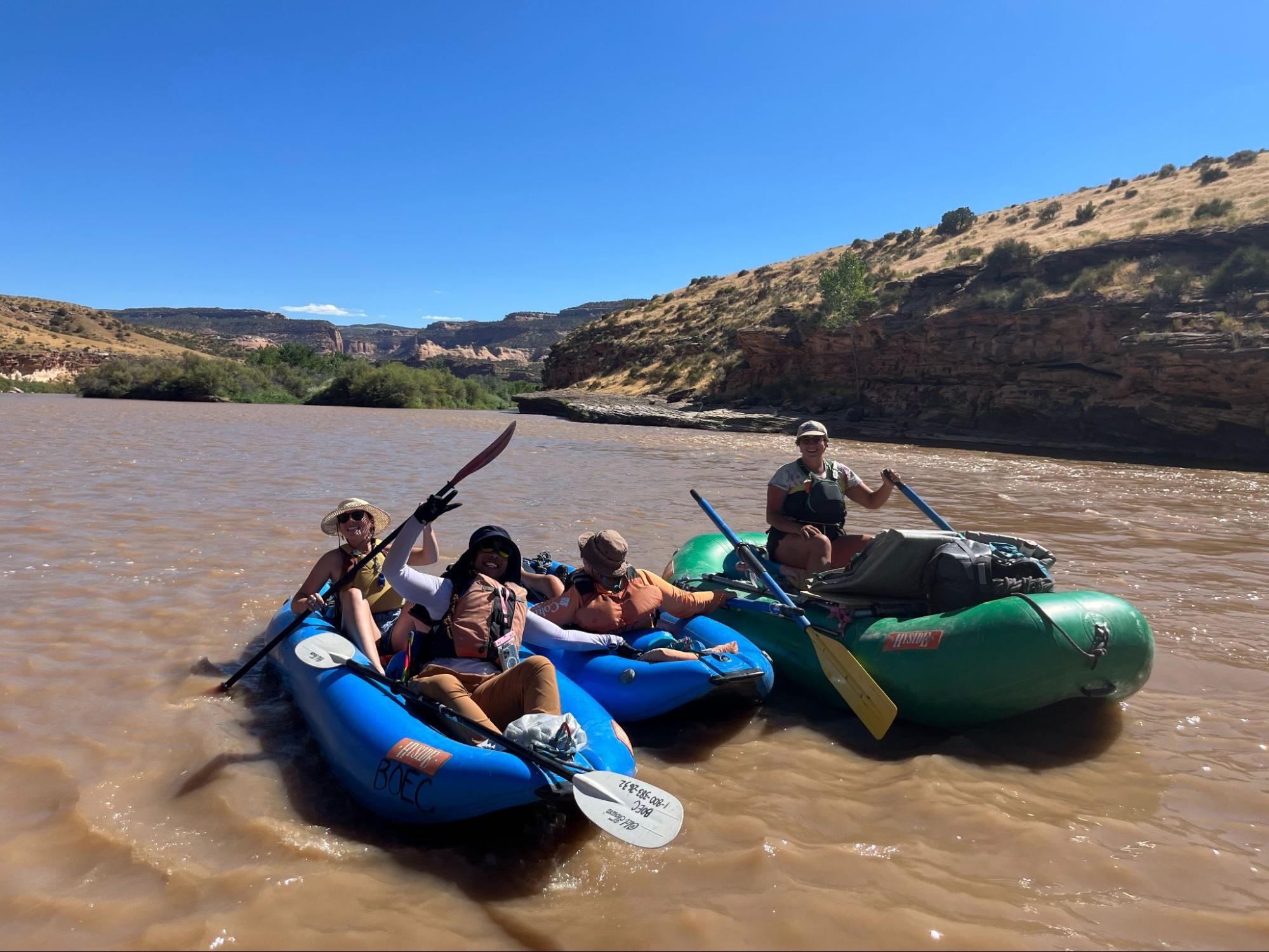 The Women’s Heroic Rafting Trip is a great example of a BOEC river trip.