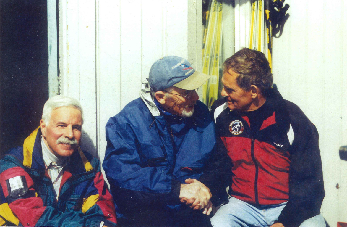 Dr. Aris Sophocles, Olav Pedersen, and Gene Dayton at the first Breckebeiner.