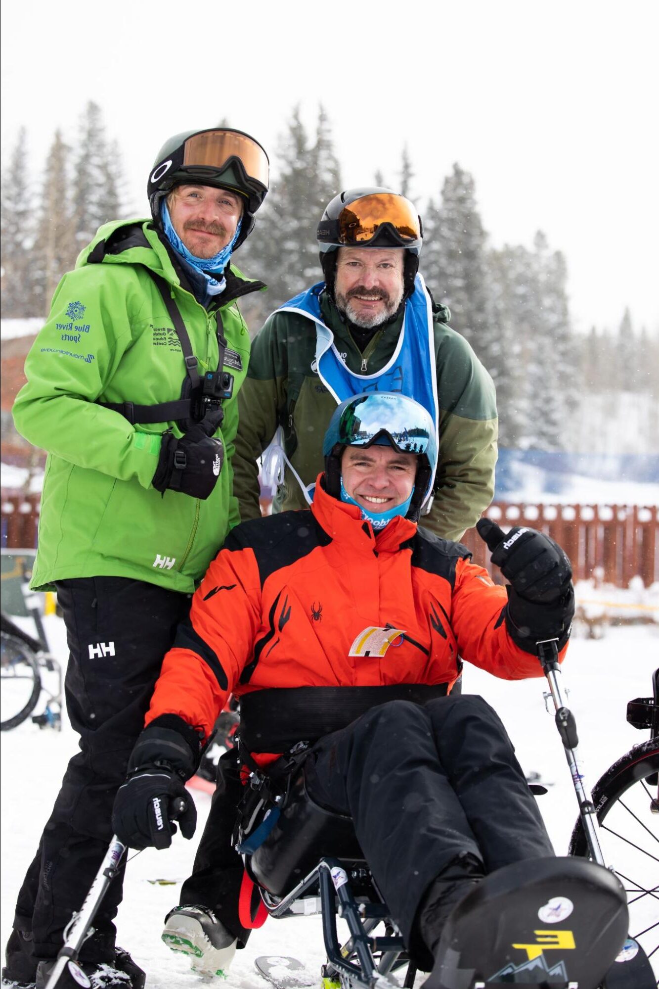 Jack and a participant at The Hartford Ski Spectacular.