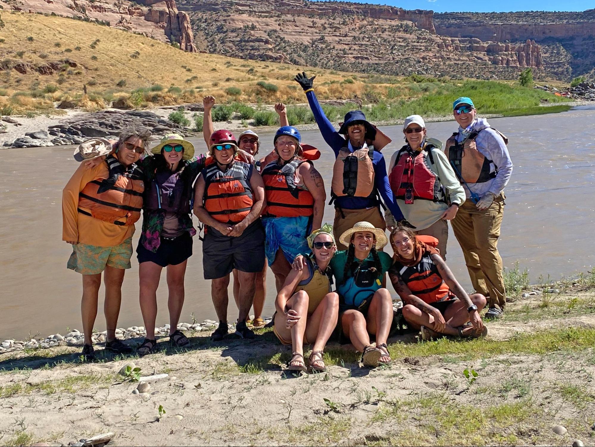 Lisa and the Women’s Heroic Military River Trip group last summer.