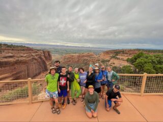 Wilderness Camp participants and staff at Colorado National Monument.