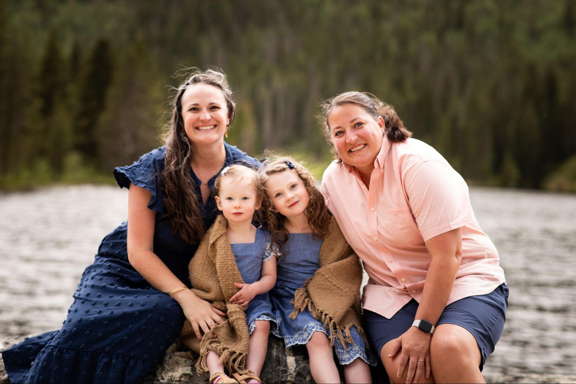 Shannon and her family love spending time together outside.