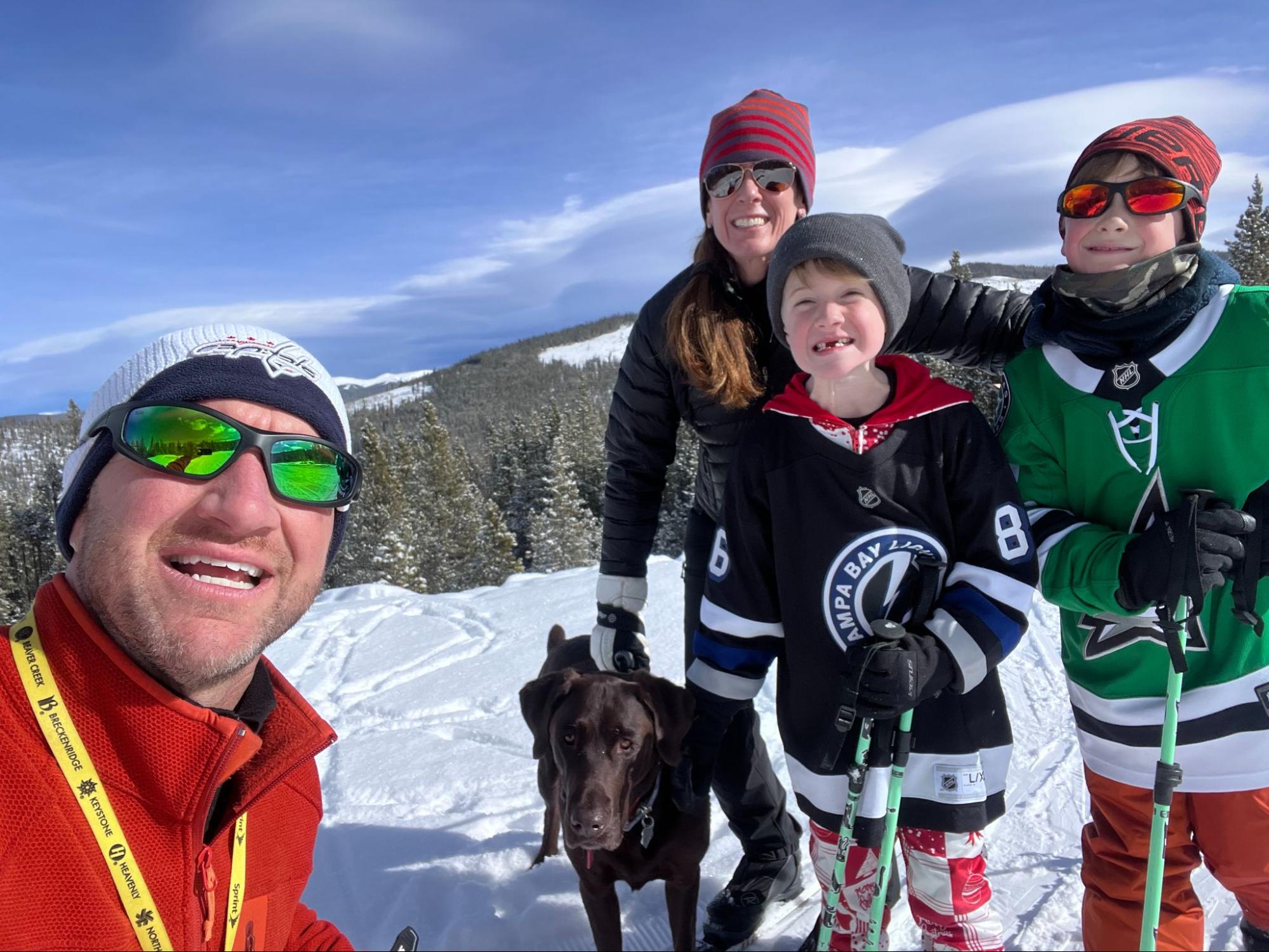 Kristen and her family enjoying Summit County.