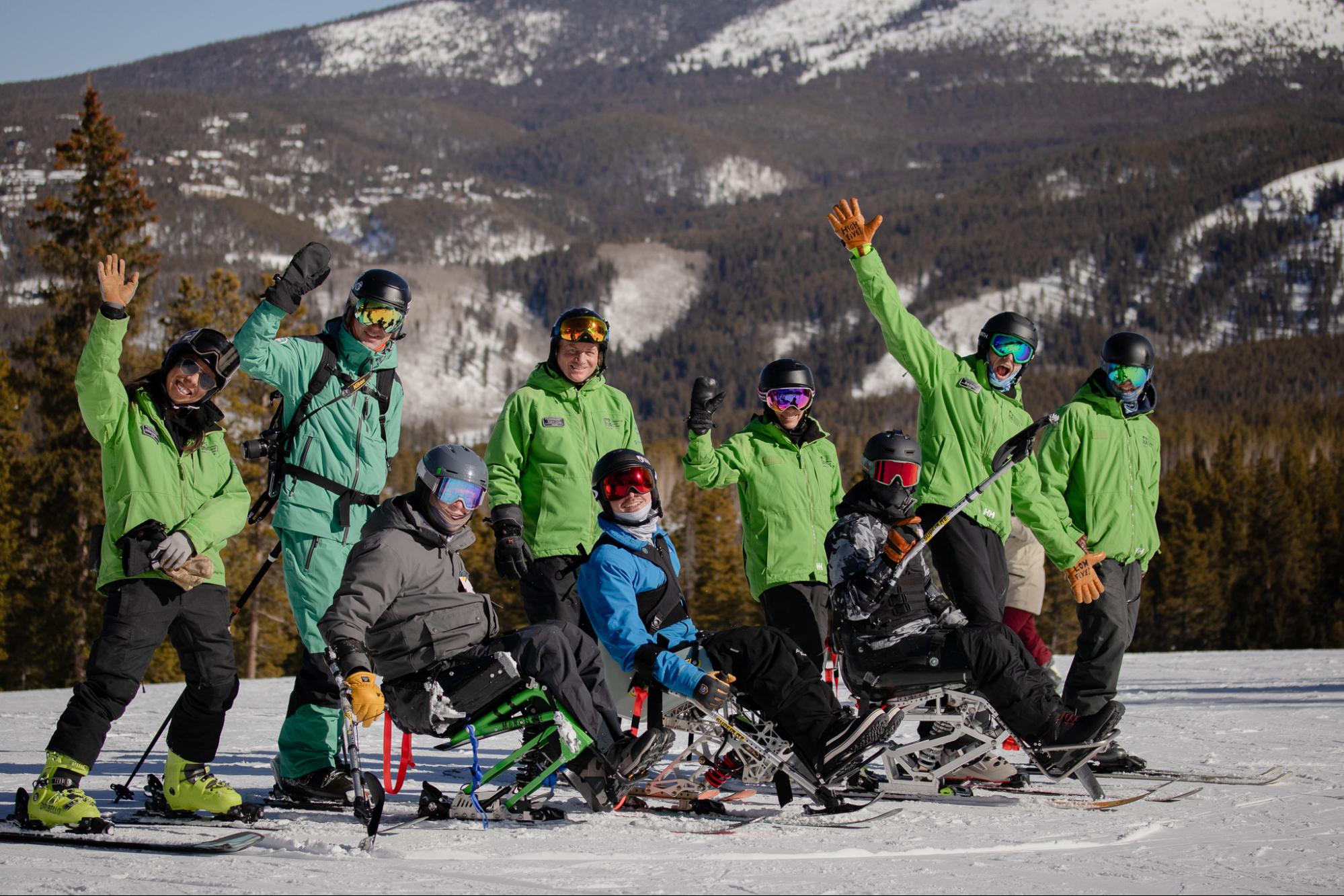 Mono-Ski Camp Participants at Breckenridge