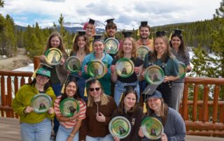 Kristen (middle left) graduating from the BOEC Winter Intern Program